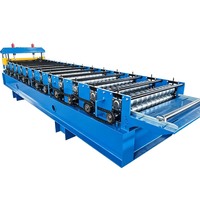 Machine de formage de rouleaux de tuiles de toiture ondulées sur mesure, équipement de formage de tôles de toiture en acier galvanisé