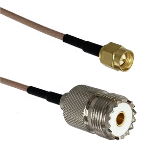 Cable de Conexión RF RG316 RG58 UHF PL259 SO239 a Conector Macho SMA y Conector Hembra Recto, de 6 Pulgadas a 20 Metros - Product Image 6
