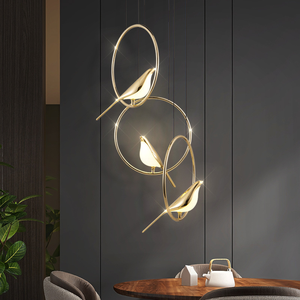 Lustres suspendus LED modernes et créatifs pour oiseaux, salon et chambre à coucher, luminaires de cuisine, luminaires de restaurant - Product Image 5