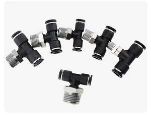 Raccords pneumatiques rapides PB8-03 pour tuyaux, accessoires de raccordement rapide pour camions, coude mâle PE, raccords pneumatiques - Product Image 3