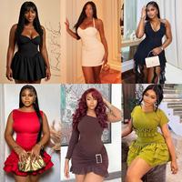 Robe sexy grande taille pour femme 2026, style européen et américain, vente chaude, fournisseur de vêtements en gros mixtes transfrontalier