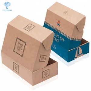 Flat <b>Packed</b> Hot Selling Custom CMYK Color Printed Folding Portable Kids Shoe <b>Box</b> - Product Image 2