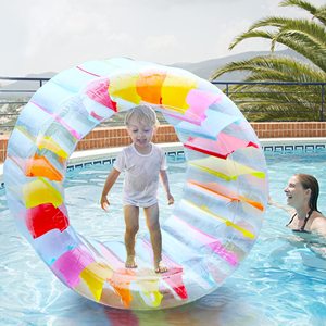 Hot Selling 40 Inch <b>Inflatable</b> Roller <b>Float</b> Colorful Water Wheel Swimming Pool Rolling Toy Outdoor Fun Water Game for Kids Adult - Product Image 5