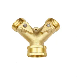 3/4 "NPT 3/4" BSP vanne d'eau en laiton tuyau d'arrosage connecteur robinet séparateur bidirectionnel