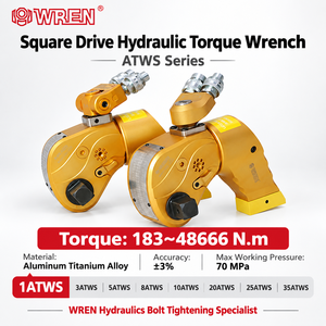 Clé dynamométrique hydraulique industrielle à entraînement carré WREN 1ATWS 183-48666 Nm (alliage aluminium-titane 700 bar) pour raffinerie de pétrole - Product Image 1