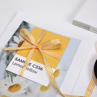 Offres Spéciales : Ruban à Carreaux de 1 cm avec Fleurs Fraîches, Ruban Cadeau, DIY Floral, Décoration de Cadeaux, Ruban en Satin pour Emballage de Gâteaux