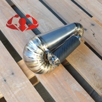 Tuyau d'échappement en titane soudé à la main pour paramoteur, silencieux de moteur léger pour parapente, OEM ODM disponible