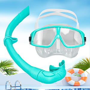 قناع غوص وسباحة احترافي مضاد للضباب بعدسة مزدوجة من السيليكون للغوص والسباحة - Product Image 4