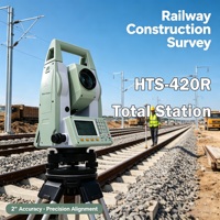 Station totale de topographie Hi Target HTS-420R haute précision, précision de 2'', portée du prisme 3000m
