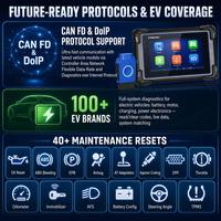 Herramienta de Diagnóstico Profesional UDIAG X50, Escáner OBD2 de Sistema Completo de 7 Pulgadas, Más de 40 Funciones de Reinicio, CAN FD, DoIP, Bluetooth para Más de 100 Marcas