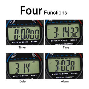 EMAF profesyonel çok fonksiyonlu spor dijital pusula spor kronograf zamanlayıcı zaman gün hafta 0.01 doğruluk su geçirmez kronometre - Product Image 4