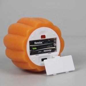 Bougies LED sans flamme à piles en cire véritable orange clair <span class=keywords><strong>petite</strong></span> citrouille d'Halloween - Product Image 3