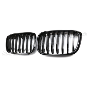 Pour BMW X3 G01 X4 G02 2018 2019 2020 2021 : Calandre avant simple ligne noir brillant pour pare-chocs, pièces de rechange - Product Image 2