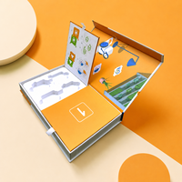 Boîte cadeau en papier personnalisée pour puzzle d'enfants avec impression de logo et support d'insertion pour l'emballage de marques de jouets OEM