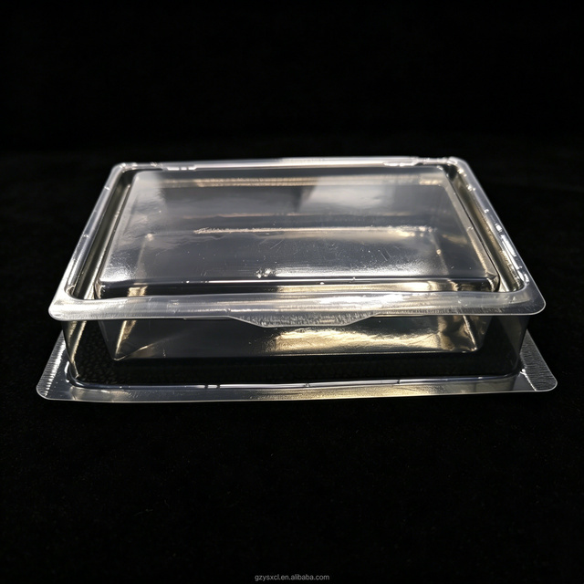 Anti-Static Hinged Clamshell Blister Box  Fold-Over Transparent PET Packaging for SD Cards, USB Flash Drives & Phone Accessories
