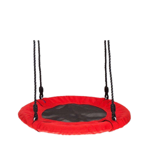 Balançoire Saucer Moderne Réglable QUEENKNOW de Haute Qualité pour Enfants, en Tissu Oxford et Tube en Fer, Mobilier d'Extérieur pour Jardins et Parcs - Product Image 1