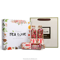 Xanadu Mélange de 24 sortes de fleurs séchées et d'herbes chinoises détoxifiantes (rose, graines de cassia), thé aromatisé en vrac, vente en gros, emballage en boîte cadeau avec étiquette personnalisée