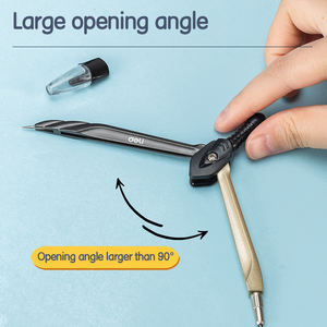 Deli EG20502 <span class=keywords><strong>Boussole</strong></span> avec ensemble de <span class=keywords><strong>dessin</strong></span> de mine de crayon Boîte PS de haute précision à glissière lisse pour un rangement <span class=keywords><strong>facile</strong></span> - Product Image 6