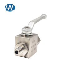 Vanne à bille hydraulique à gaz en acier inoxydable 304 316 316l à commutation manuelle haute pression OEM
