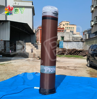 Logo personnalisé éclairage LED pilier gonflable, Tube de lumière gonflable, éclairage colonne gonflable pour la publicité