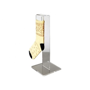 <strong>Custom</strong> Eco-Friendly Acrylic <strong>Sock</strong> <strong>Display</strong> <strong>Stand</strong> Simple Style Floor Standing for Shops and Home Use - Product Image 2