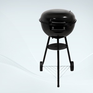 Charbon de bois de dégagement de grilles de <span class=keywords><strong>barbecue</strong></span> portatives avec des roues, gril de camping en acier de mise à niveau, grilles extérieures de charbon de bois - Product Image 2