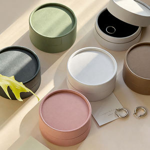 Tubo de Papel Cilíndrico Redondo Biodegradable con Inserto de Esponja, Personalizable con Logotipo, de Tamaño Pequeño, para Empaque de Joyería, Anillos y Aretes de Lujo - Product Image 2