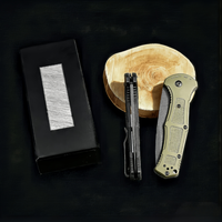 Couteau de poche pliant US Stock 9070 Style D2 Blade G10 Handle, livraison en 3-7 jours, outil EDC pour l'extérieur