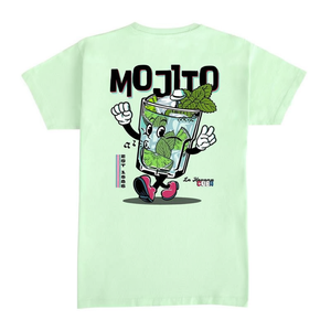 Camiseta Mojito Cocktail Verde Claro Unisex Promocional - Product Image 2