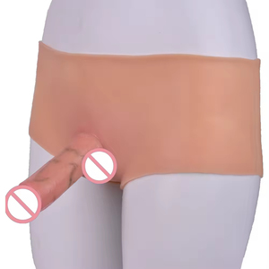 Pantalones de Cuero de Silicona al por Mayor con Función de Elevación, Juguetes Sexuales para Adultos, Consoladores para Mujeres, Pene Falso para Masturbación - Product Image 1