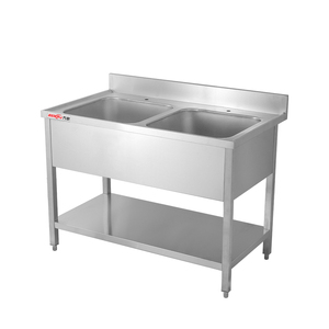 מוסמך nsf nsf ציוד מזון מהיר נירוסטה בישול שולחנות עבודה גימור מלוטש 300 kg/m מטבח עומס - Product Image 1