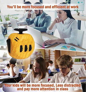 Cubos Antiestrés de 6 Caras para Adultos y Niños, Ayuda para la Atención Plena, Modos Silencioso y Audible, Bola Sensorial Antiestrés para Adolescentes - Product Image 2