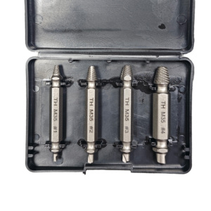 Jeu d'extracteurs de vis endommagées, 4/5/6 pièces, à cannelures spirales, naturel/doré/noir, pour un retrait rapide des boulons - Product Image 3