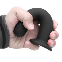 Plug anal en silicone allongé, bande anale droite, masturbation en plein air, gode noir pour adultes, vibromasseur, jouets sexuels pour hommes et femmes