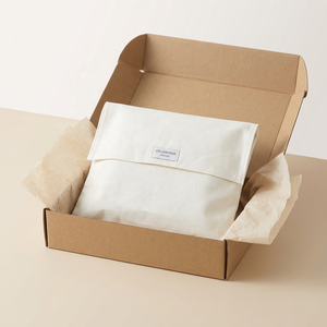 Sac enveloppe en coton et lin recyclable de haute qualité avec fermeture à cordon, logo imprimé à l'écran pour l'emballage de bijoux et de montres - Product Image 4