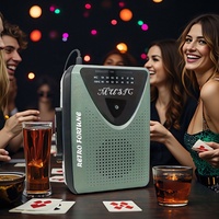 Lecteur de cassette rétro personnalisé Fortune, enregistreur de cassette portable, convertisseur audio MP3 transparent, lecteur Walkman, mini Walkman
