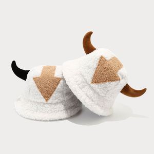 Nouveau Chapeau Bob Créatif en Forme de Corne pour l'Automne et l'Hiver, Chaud et Épais en Peluche, Style Décontracté et Original - Product Image 2