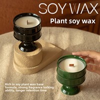 Bougie parfumée en cire de soja faite à la main, dans un pot en céramique de style rétro INS, avec diffuseur de parfum, pour une utilisation intérieure à la maison.