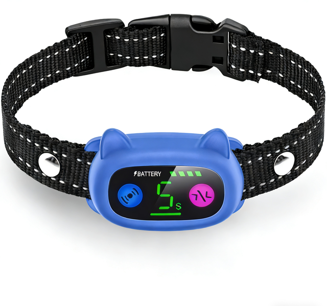 Smartpet V3 Rechargeable Waterproof Dog Training Collar Vibration No Bark Features Plastic 20 Hours Battery Life for Small