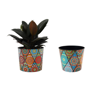 7 Inch Modern Decorative Potted Plants Bonsai Plastic Planters Outdoor Balcony Home Gardening Flower Pots