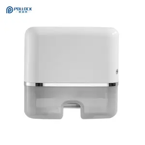 Pollock Wall Mounted Abs Multifold Hand Towel Dispensers Paper Towel Dispenser Single Dispensing Compact Design White