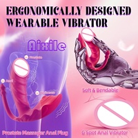 Tragbarer Vibrator G-Punkt Analplug Dildo mit APP-Fernbedienung 9 Vibrationsmodi Weibliche Mini-Vibrationsunterwäsche Erotikspielzeug für Erwachsene