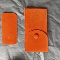 Pochette de luxe en velours épais pour montre avec bouton-pression, sac de voyage souple pour une seule montre, prêt à être expédié