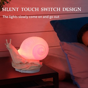 J & R nouveau produit LED changement de couleur lumière tactile simulé escargot chambre lampe de bureau veilleuse - Product Image 5
