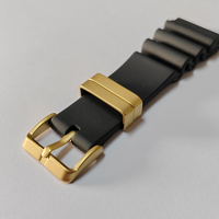 Bracelet de montre en silicone Maxtank JD420 Diver Diving avec boucle ardillon en caoutchouc N.D. Limite 20mm 22mm 24mm