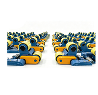 Rouleaux de rotation de tuyaux soudés sur mesure 5T-20T pour la fabrication de tours éoliennes / réservoirs
