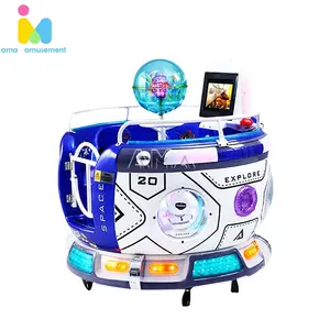 AMA Fabricante al por mayor Rotating 360 Video Coin Operated Kids Rides MP5 Máquina de juegos de tazas giratorias