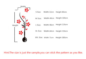 Autocollants muraux en acrylique 3D en forme de fleurs de prunier, décoration créative DIY pour la maison, autocollant mural pour salon et chambre à coucher - Product Image 6