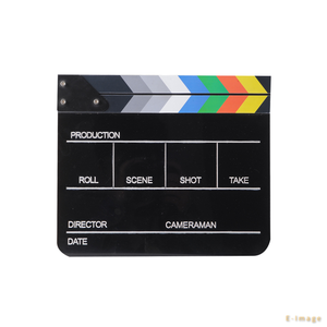 E-IMAGE ECB-02  Planche à claques de réalisateur de <span class=keywords><strong>film</strong></span> en acrylique noir coloré - Product Image 2