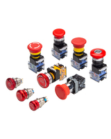 Interruptor de botón pulsador momentáneo LVBO Factory XB2 LA38 IP53 impermeable con reinicio automático y luz de posición, botones de arranque